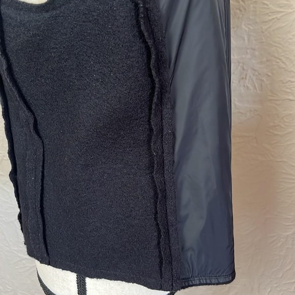 Eileen Fisher Boiled Wool Parka Trim Vest - Picture 7 of 13